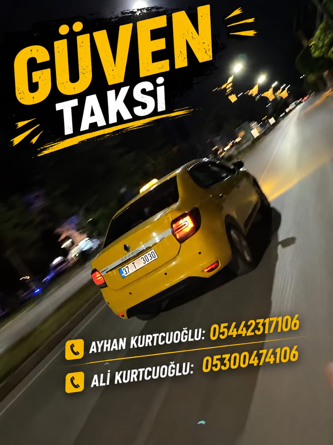 Tosya Taksici gece hızlı taksi – Tosya 7/24 acil ulaşım